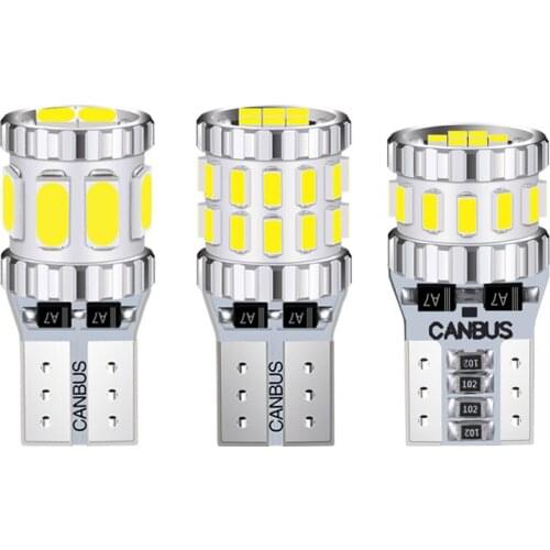 DHL 200Pcs W5W 194 168 T10 LED Auto Parking Bulb DC12V-24V 3014Chips 30SMD Car Accessories Interior Lights CANBUS No OBC Error