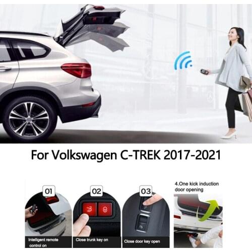 For Volkswagen C-TREK 2017-2021 Tail Gate Door Supports Shock Golf Giuli Tailgate Boot Gas Struts Spring Car Accessories