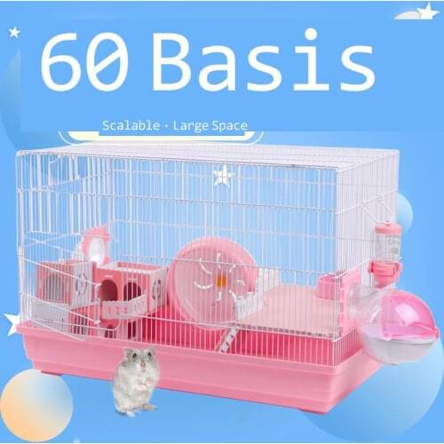 Double-decker Luxury Hamster Cage Villa Castle 60 Basic Cage Hamster Nest Exquisite And Durable Pet Golden Bear Large Villa