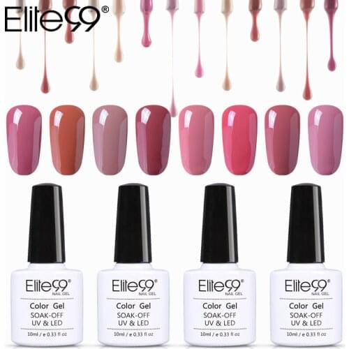 Elite99 10ML Pure Color Varnish Semi Permanent Vernis Gel Enamel Nail Art UV Gel Nail Polish Sale Manicure Lacquer Paint