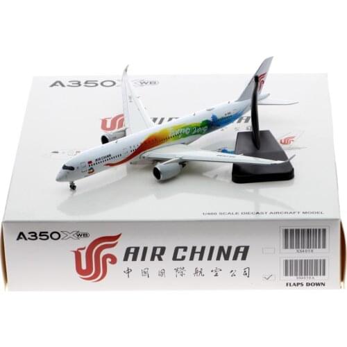 1:400 Alloy Collectible Plane JC Wings XX4058A Air China Star Alliance Airbus A350-900 Diecast Aircraft Model B-1083 Flaps Down