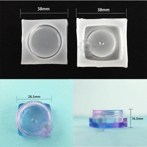 DIY Round Silicone Storage Box Mold Resin Mould Jewelry Casting Craft Handmade