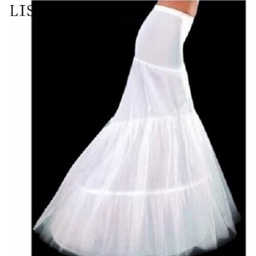 Best Selling! Free Shipping White Mermaid Petticoats Bridal Crinoline Underskirt for Wedding Gown Bridal Accessories Fashionable