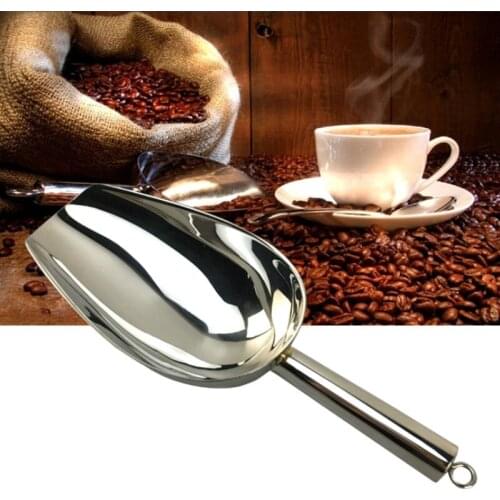 Stainless Steel Acrylic Ice Shovel Flour Grain Tea Food Multi-purpose Shovel Buffet Candy Bar Ice Shovel Home Multi-function