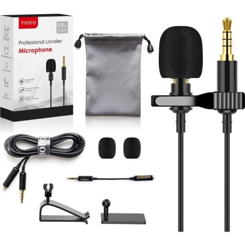 Mic for viofo A139 Dash Cam, Universal professional Lavalier microphone Smartphone, PC, Laptop, Camera, DSLR, Audio Recorder