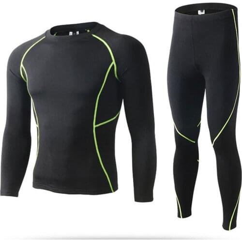 Motorcycle Jacket Men Fleece Thermal Underwear Set Moto Windproof Compression Winter Warm Base Layer Biker Suit Long Johons