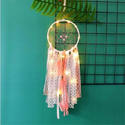 Wall Hanging Dreamcatcher Handmade Lace Dream Catcher Braided Wind Chimes Home Decoration