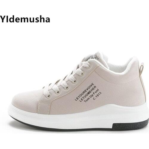 2020 New Winter Women Shoes Warm Plush Lady Casual Shoes Lace Up Fashion Running Sneakers Zapatillas Mujer Platform Snow Boots