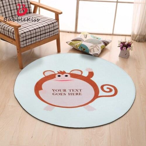 Bubble Kiss New Korean Simple Style Carpet Round Carpet for Bedroom Cute Cartoon Home Living Room Rug Customize Kids Room Rug