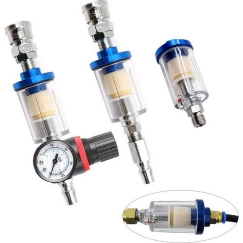 Spray Gun Air Regulator Gauge In-line Water Trap Filter Japan Style Pneumatic Tools Accessories For Airbrush