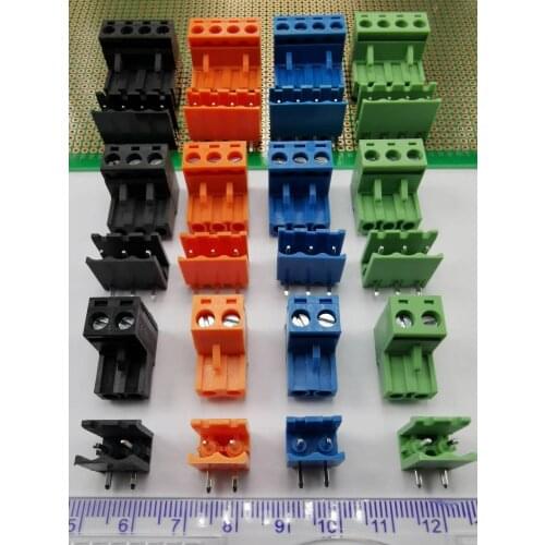 The erroneous insertion prevention plug terminals pluggable 2EDGK5.08 2P-18P Orange Green Blue Black foolproof