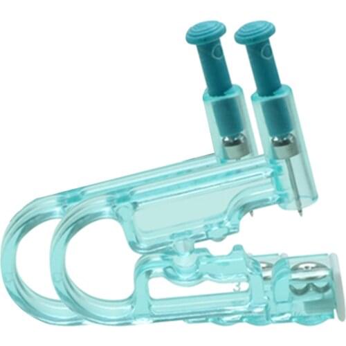 2Pcs Disposable Sterile Ear Piercing Unit Safety Health Unit Tool Ear Stud Asepsis Pierce Kit Manual Piercing Gun