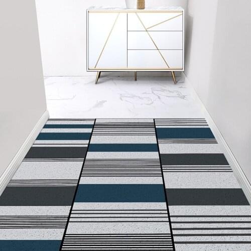 Modern Style Entrance Dust-proof Door Mat Kitchen Bedroom Bath Living Room Carpet Custom Home Hallway Doormat PVC Anti-slip Mat