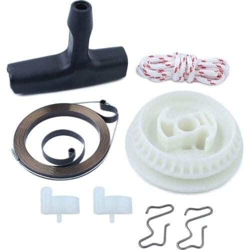 Recoil Pull Starter Spring Pulley Handle Grip Rope Kit for stIHL MS180 - MS250