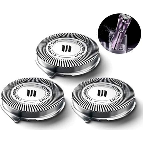 3Pcs/Set Replacement Shaver Head Norelco 3000 Series Razor Replacement Heads Blade SH30/52 Knife Mesh 30E