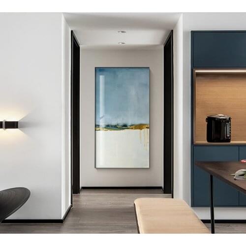 Modern Abstract Gold foil lines White Canvas Art Paintings For Living Room Bedroom Posters And Prints Wall Poster Home Decor