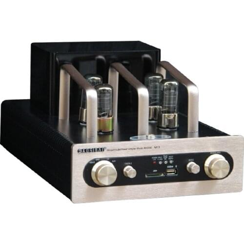 Stereo tube top hifi amplifier 4.0 bluetooth vacuum tube amplifier USB SD tube amp amplificador