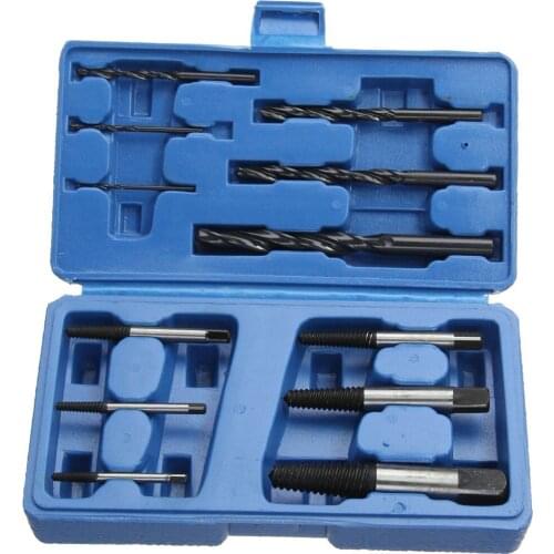 Screw Remover 12pcs Screw Extractor Cobalt Drill Bit Bolt Remover Broken Bolt Damaged Screw Extractors Set with Case