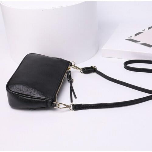 South Korean personality satchel women 2021 new fashion leather single shoulder bag mini lady small bag simple Tassel small squa