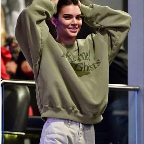 Y2K Green Hoodies WomenS Sweatshirts Oversized Hoodie Harajuku Clothing Femme 2021 Pullovers Spring Top Letter Streetwear