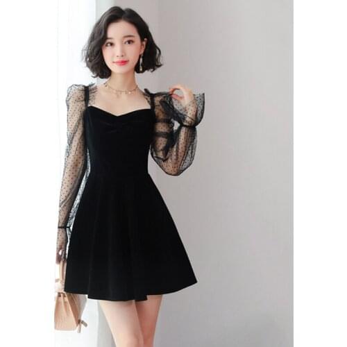 Summer Dress For Women 2019 Lace Sleeve Patchwork Sexy Dresses Ladies Party Evening Elegant Dress Casual Mini vestido AIYANGA