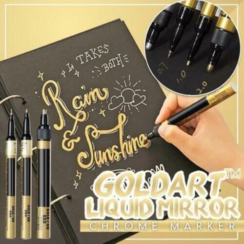 Liquid Mirror Chrome Marker Chalkboard Labels Paint Markers for Cards Writing Signature Painting Pens MUMR999