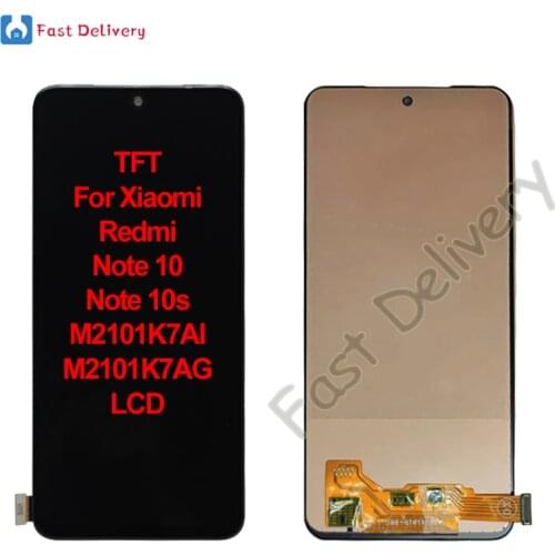 TFT For Xiaomi Redmi Note 10 Note 10s M2101K7AI M2101K7AG LCD Display Touch Panel Screen Digitizer Assembly Replacement Parts