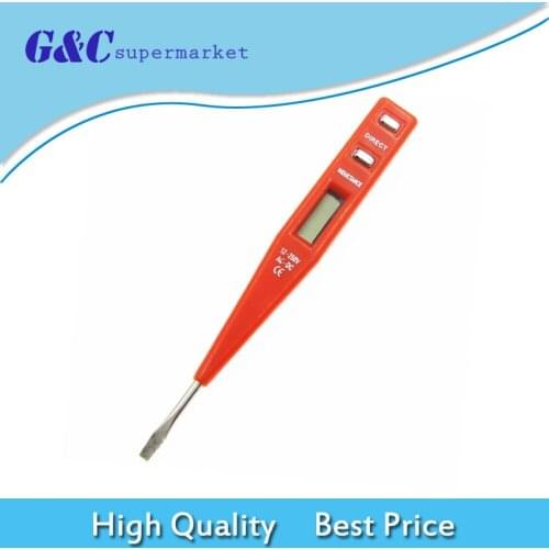 1x LCD Digital AC/DC Voltage Detector Continuity Tester Pen Detector 12-240V