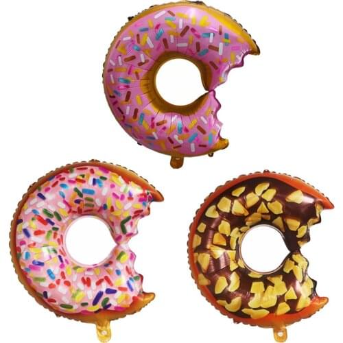 10/20/50pcs 73*48cm Big Donut Figure Balloons Candy Ballon Baby Shower Birthday Party Supplies Kid Toys Donut Grow Up Decoration