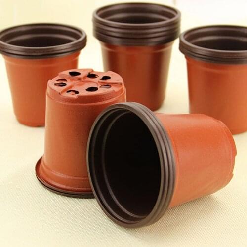 10 Pcs/set Of Soft Plastic Nursery Pots For Gardening Plant Seedling Planting Pots Succulent Planting