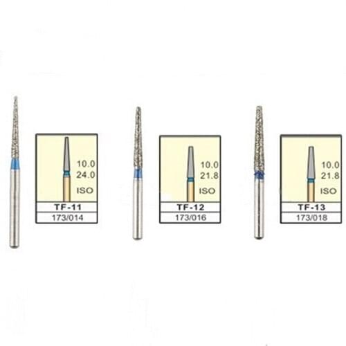 100pcs Dental Diamond burs FG Bur TF-11,TF-12,TF-13 for high speed handpiece