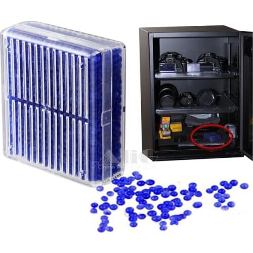 2 Pieces Reusable Silica Desiccant Humidity Moisture Absorb Box Camera Lens Dessicant Mouldproof silk Cleaning kit accessories