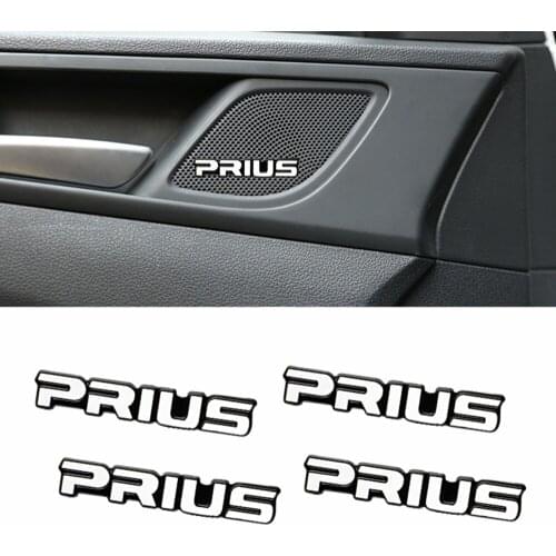 4pcs car audio decorate 3D Aluminum Badge Emblem Sticker For Toyota Prius Accessories Car Styling