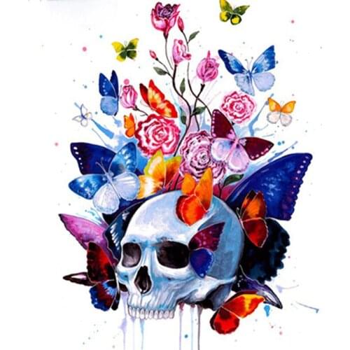 5D full Diamond DIY Diamond Embroidery "Butterfly Skeleton" wall sticker painting Cross Stitch 3D Rhinestone mosai-KL-05
