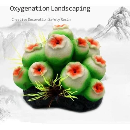 Aquarium decoration accessories Oxygen Pump bubbling bubble stone driving aquarium pneumatic simulation bubbling cannibal flower