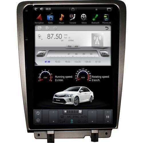Tesla style Android 9.0 Radio Car DVD Player GPS Navigation Stereo For Ford Mustang 2010 2011 2012 2013 2014 Headunit Multimedia