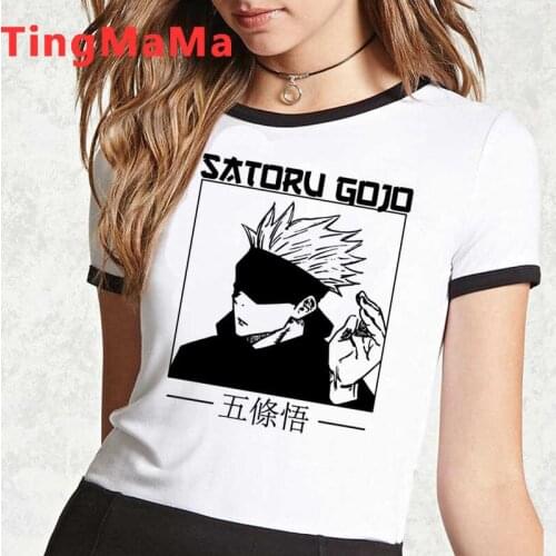 Jujutsu Kaisen Gojo Satoru Yuji Itadori clothes men print graphic tees ulzzang tumblr japanese summer top t shirt white t shirt