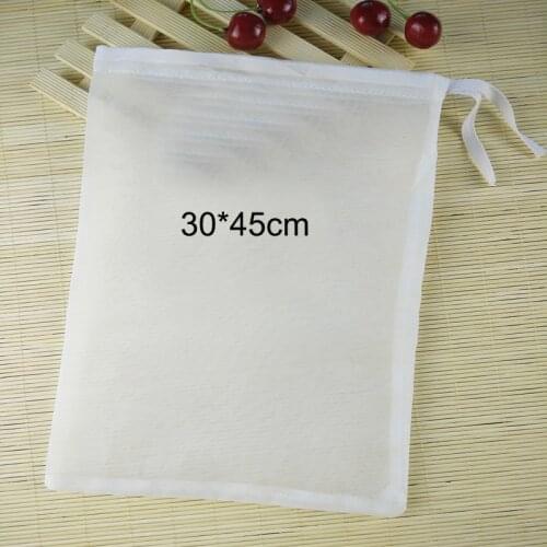 Hot sale square 30*45cm fine mesh food grade home brew hop filter bag soup seasoning filter bag nylon mesh tea filter bag wine