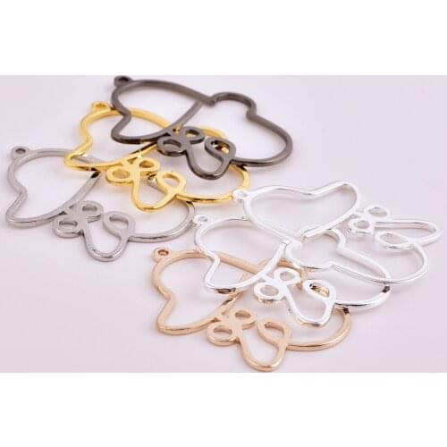 Personality hollow face profile person portrait single pendant necklace pendant DIY handmade jewelry