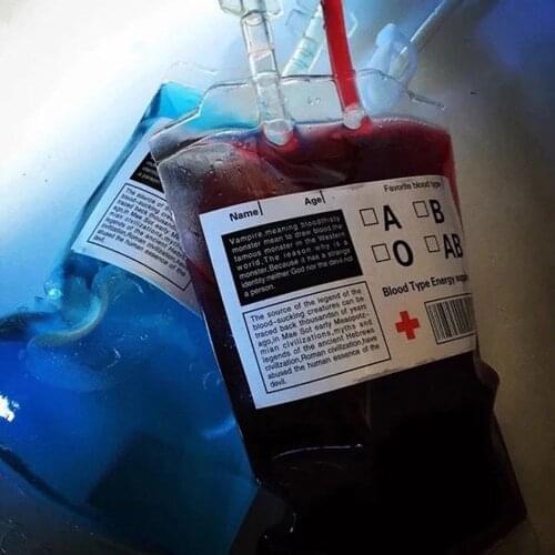 10pcs 350ml Pvc Drink Vampire Blood Bag Nurse Cosplay Nurse Theme Party Decor Halloween Decoration Pouch Scary Props Supplies