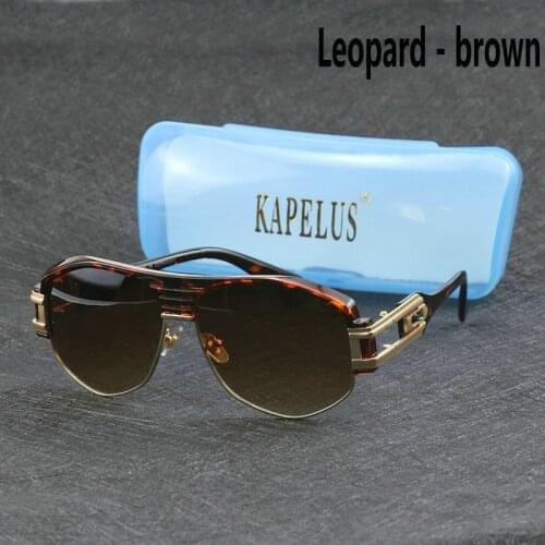 KAPELUS Man personalized sunglasses Oversized sunglasses Metal square sunglasses In-kind shooting sunglasses 671 UV400