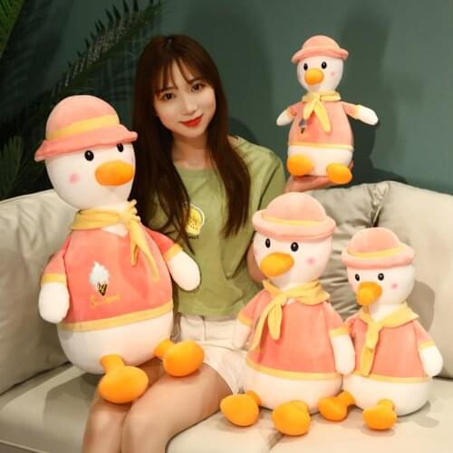 35-60cm Super Soft Cute Duck Plush Doll Cartoon Stuffed Animal Baby Lovers Hug Sleep Pillow Home Decoration