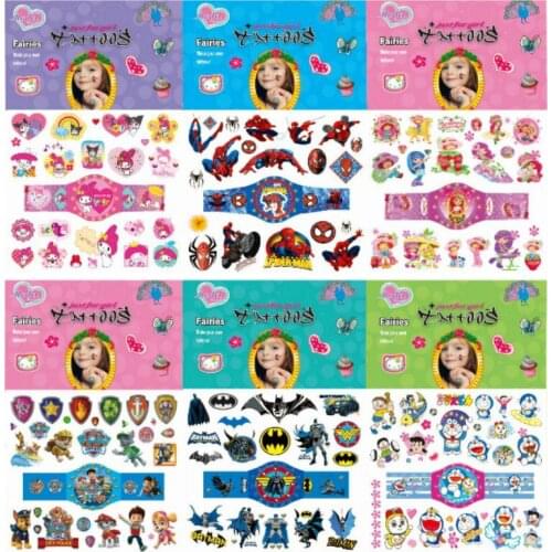 Wholesale 5000pcs Cute Movie Cartoon Tattoo Car Kid Temporary Tattoo Nontoxic Children Body Tattoo Waterproof Child Removable
