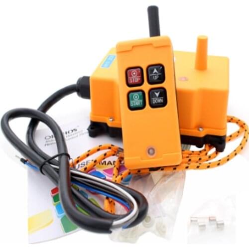 OBOHOS 12V 24V 220V 380V HS-4 4 Channels 1 Speed Control Hoist industrial wireless Crane Radio Remote Control System