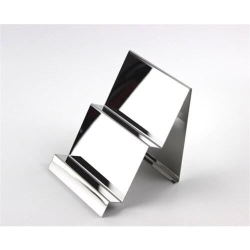 Wallet Display Rack Handbag Display Stand Stainless Steel Metal Double layer Bag Display Holder Rack