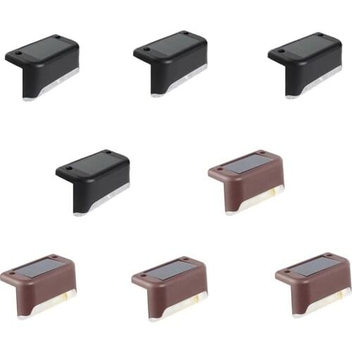 Solar Lights Outdoor Solar Powered Sunlight Waterproof Led Fence Lamp for Patio Stairs Garden Pathway Step Yard