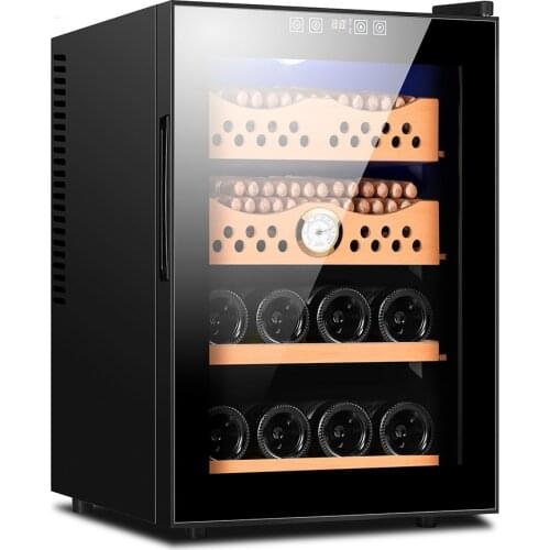 FK-50C Cigar Wine Intelligent Cabinet Humidor Cedar Wood Shelf Cigar Humidor Temperature Control Household Cigar Aging Cabinet