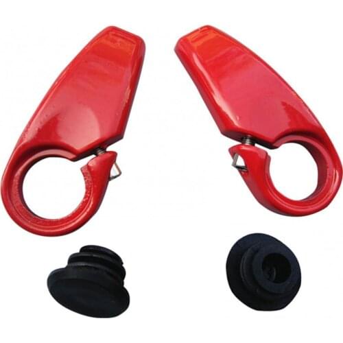 1 Pair Cycling Aluminum Alloy Bike Lock-on Horn Bicycle Deputy Vice Handlebar Bike Lock-on Horn