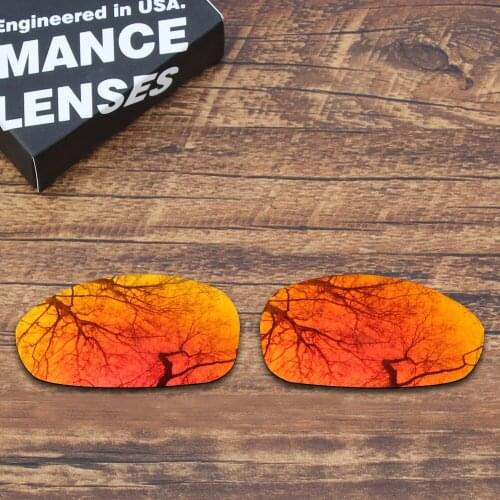 ToughAsNails Polarized Replacement Lenses for Oakley Juliet Sunglasses Fire Red Mirrored (Lens Only)
