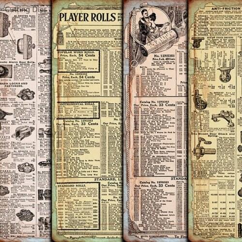 Junk Journal European Style Self Adhesive Decorative Paper Background Stickers For Card Scrapbooking DIY Paper Decoration